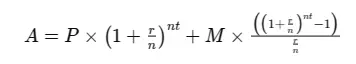 Compound Interest Calculator formula